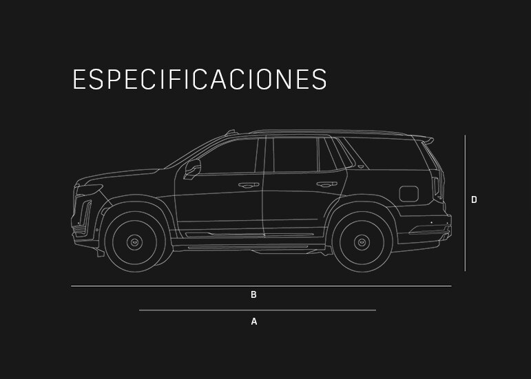Conoce las especificaciones técnicas de tu Cadillac Escalade 2022